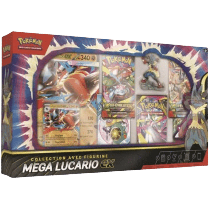 collection avec figurine mega lucario ex visuel produit