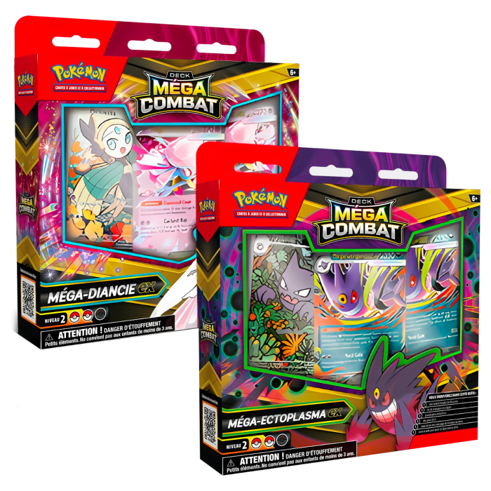 deck mega combat aleatoire ectoplasma ou diancie visuel produit