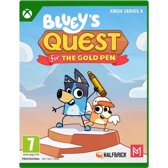 bluey quests for the gold pen xbox visuel produit