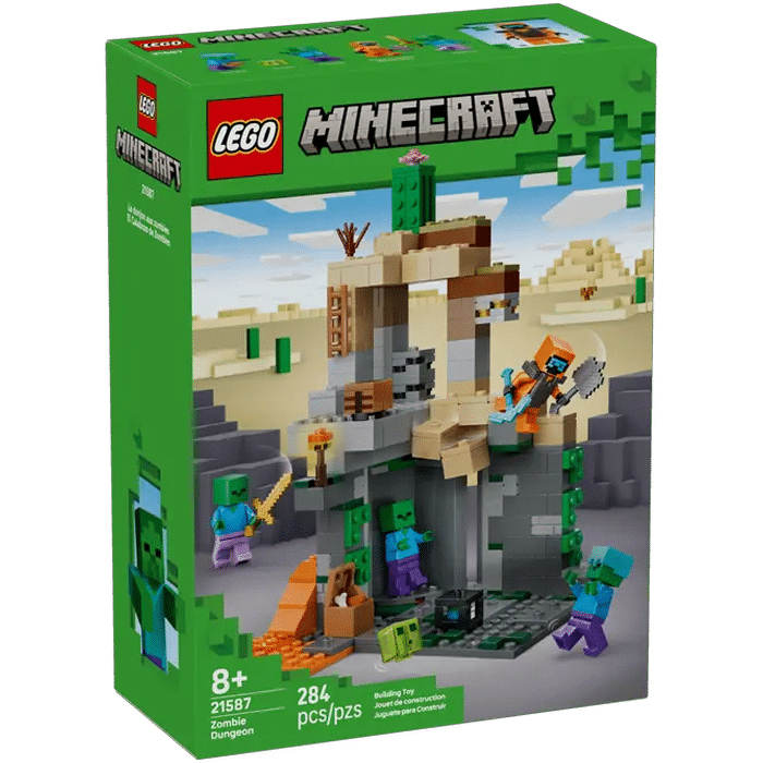 visuel produit LEGO 21587 Minecraft Le Donjon de zombies