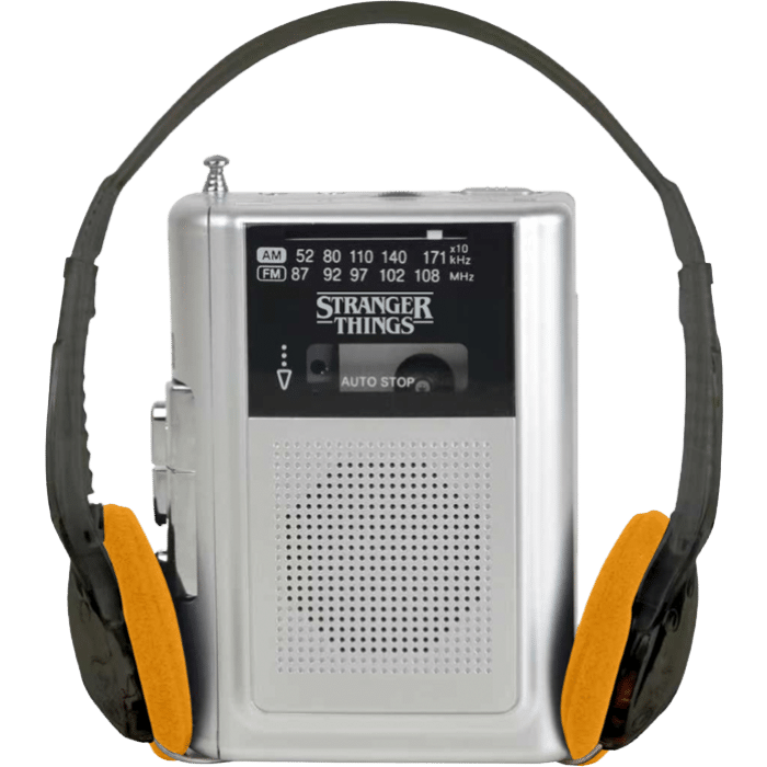 baladeur stranger things cassette casque visuel produit
