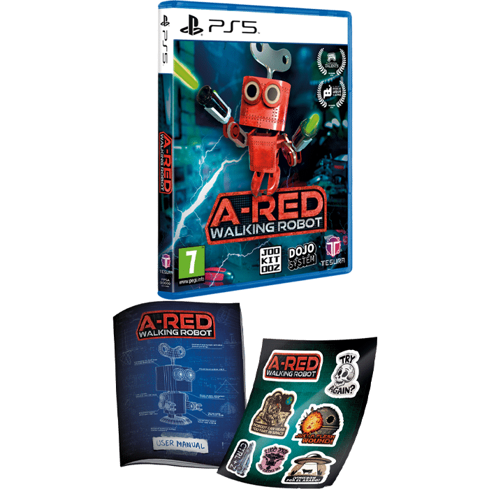a red walking robot sur ps5 visuel produit