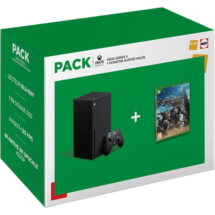 console xbox series x monster hunter wilds pack visuel produit