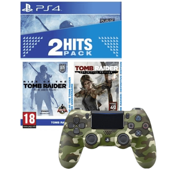 pack tomb raider ps4 manette
