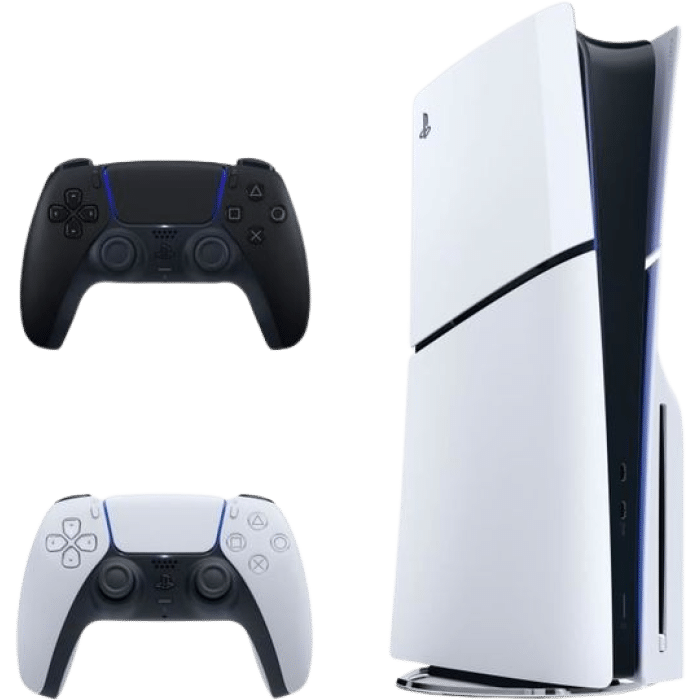 console ps5 slim avec 2eme manette midnight black visuel produit