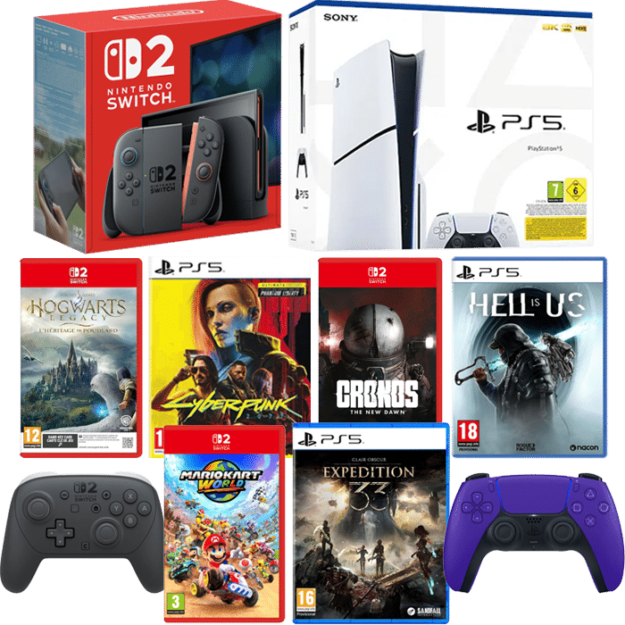 10% offerts sur console + jeu ou accessoires adhérents Fnac v4 produit
