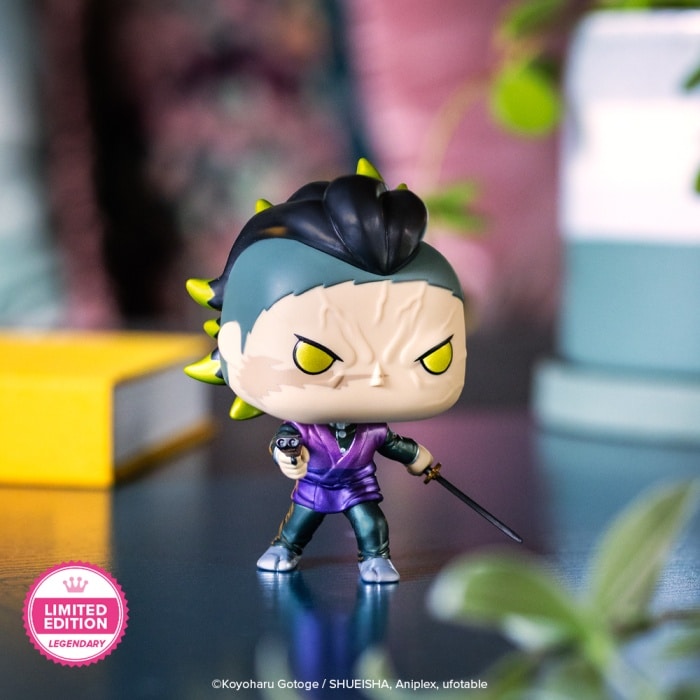 funko pop demon slayer genya shinazugawa metallic visuel produit