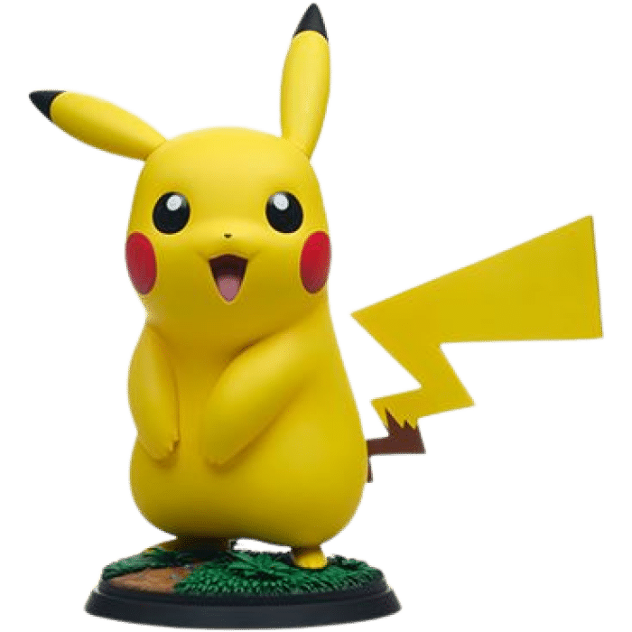 statuette pokemon life size pikachu visuel produit