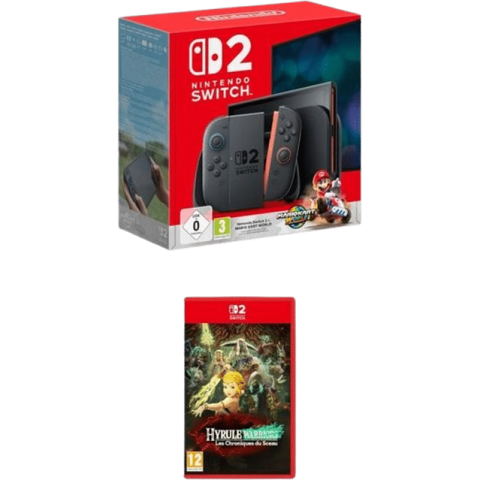 nintendo switch 2 pack mario kart hyrule warriors visuel produit