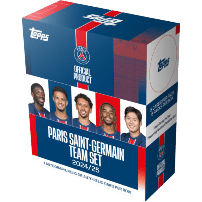 coffret collector topps paris saint germain 2024 2025 visuel produit