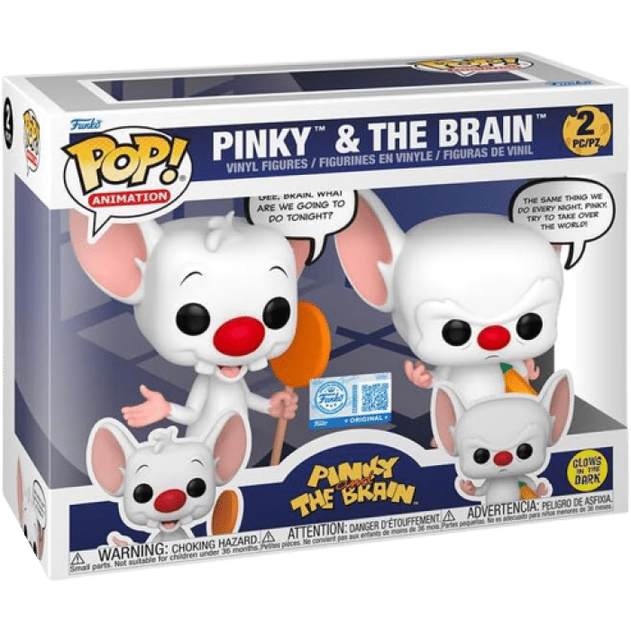 funko pop minus et cortex edition fluorescent visuel produit