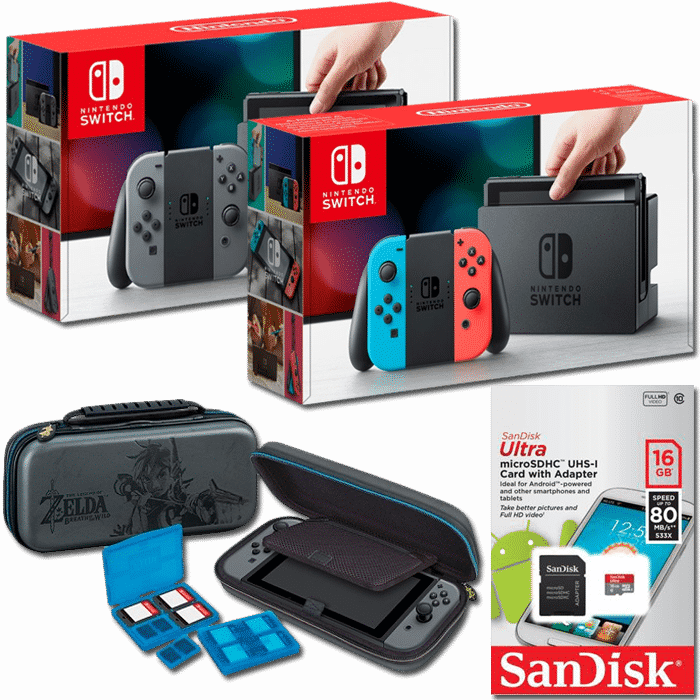 pack switch micromania pochette carte memoire v2
