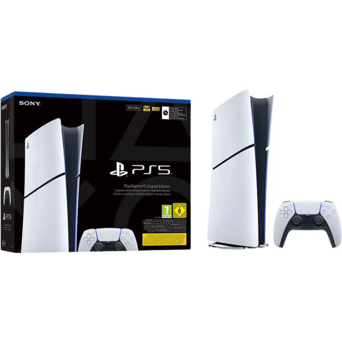 console ps5 slim digital chassis e visuel produit