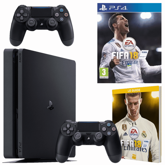 ps4-slim-500-go-fifa-18-2-manettes guide