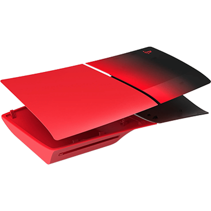 facade ps5 slim techno red visuel produit