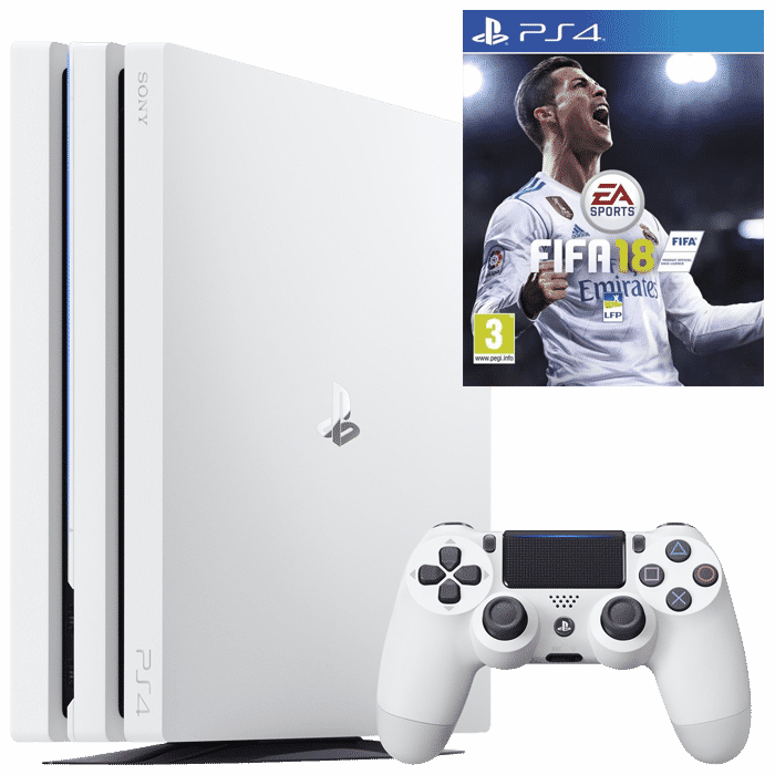 Pack PS4 Pro Blanche + FIFA 18