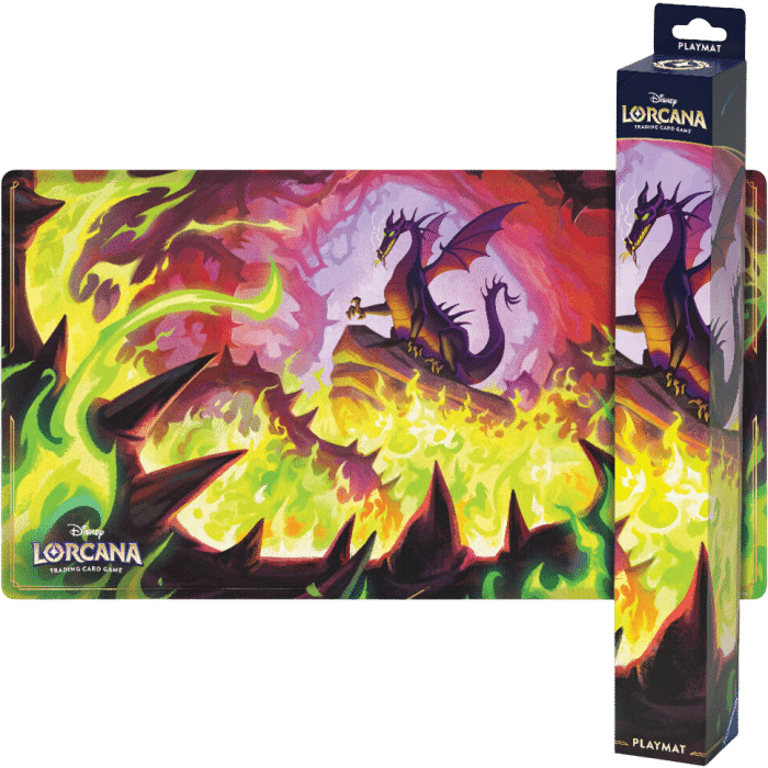 tapis de jeu disney lorcana dragon's fire visuel produit