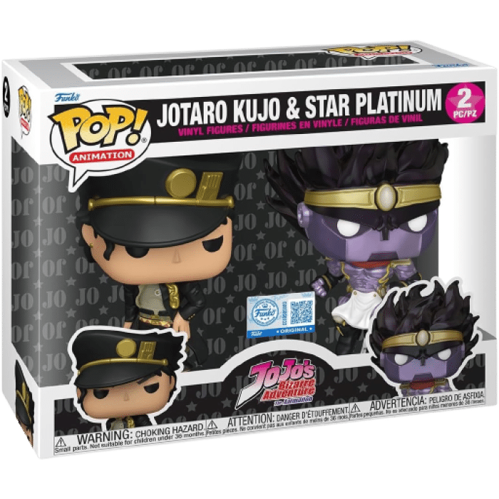 funko pop jojos bizarre adventure 2 pack exclusif visuel produit