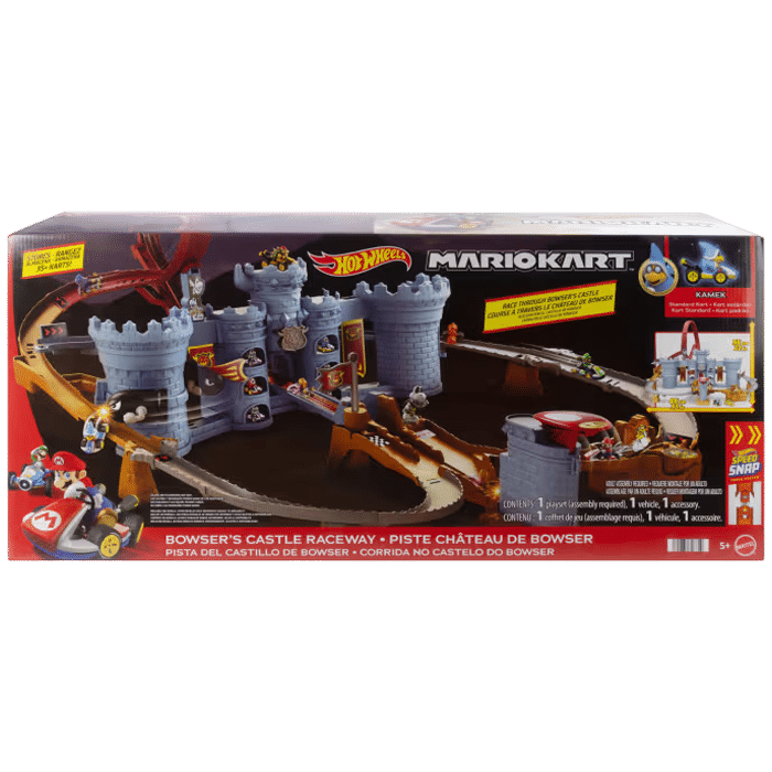coffret hot wheels mario kart chateau de bowser visuel produit