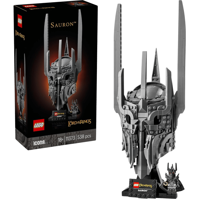lego 10337 le seigneur des anneaux casque sauron visuel produit