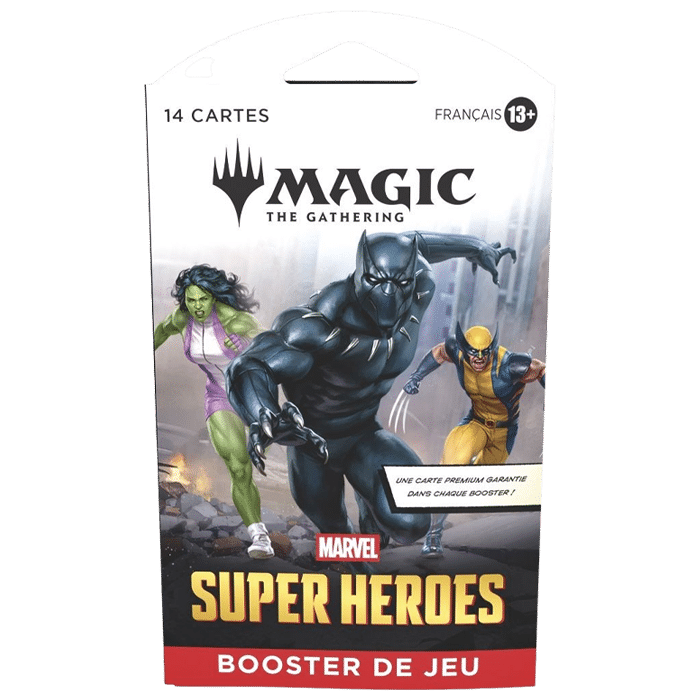 booster de jeu magic the gathering marvel super heroes visuel produit