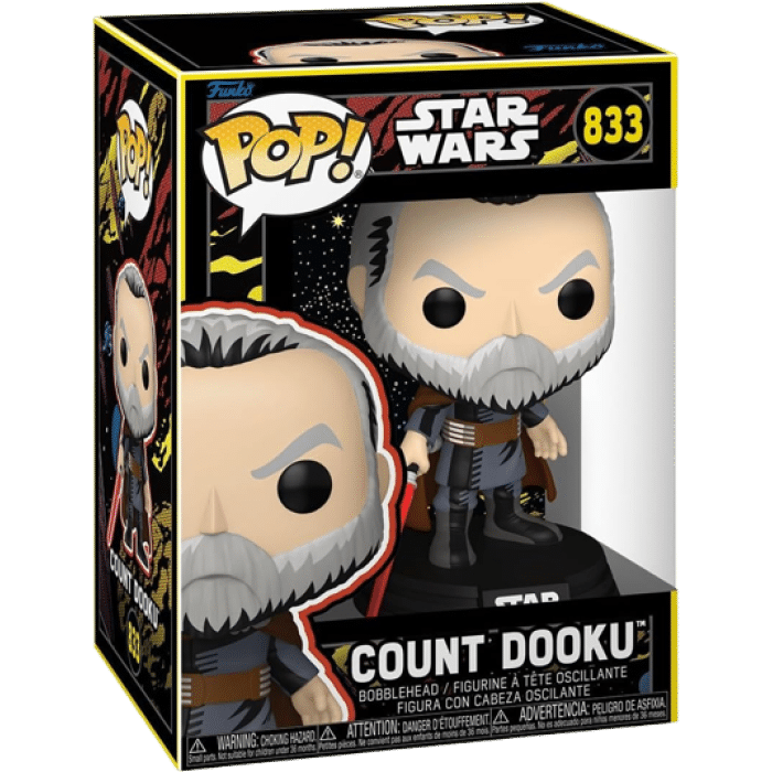 funko pop star wars compte dooku retro visuel produit