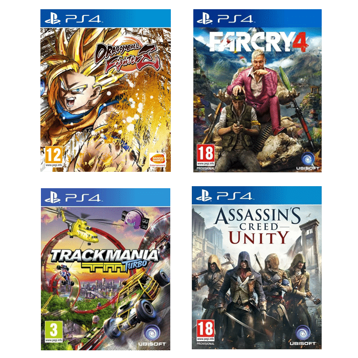 Réductions de 5 à 10 euros sur jeux PS4