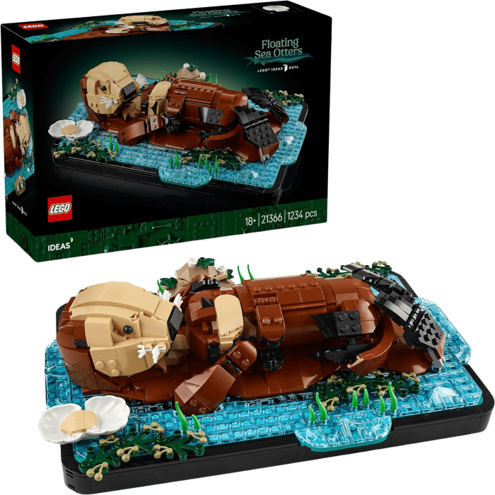 lego 21366 ideas les loutres calines visuel produit
