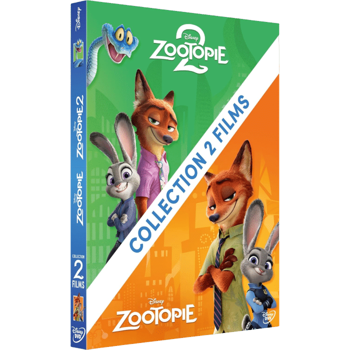 zootopie 1 et 2 films blu ray visuel produit