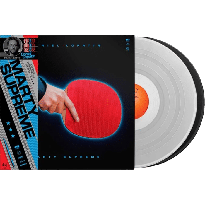 vinyle marty supreme transparent et noir visuel produit