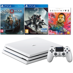 pack ps4 pro blanche god of war destiny 2 artbook