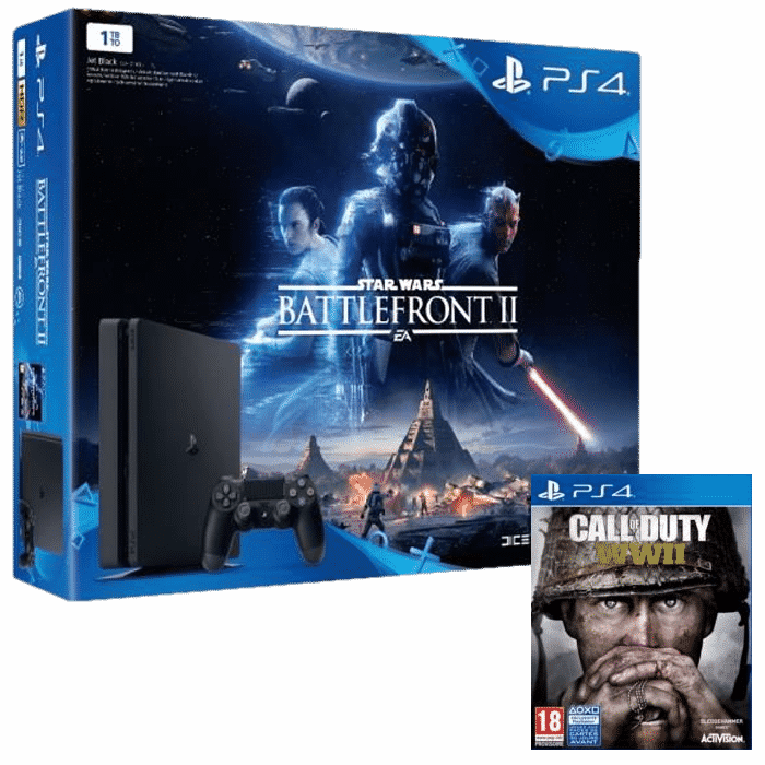 Pack PS4 Slim 1 To + COD WW2 + Star Wars Battlefront 2