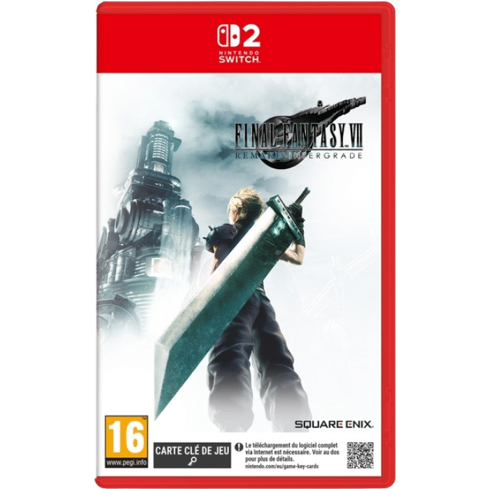 FF7 Remake Intergrade sur Switch 2 sans carte Magic produit def