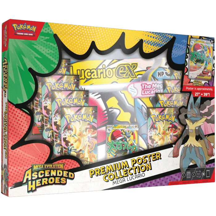 coffret premium poster me25 mega lucario visuel produit