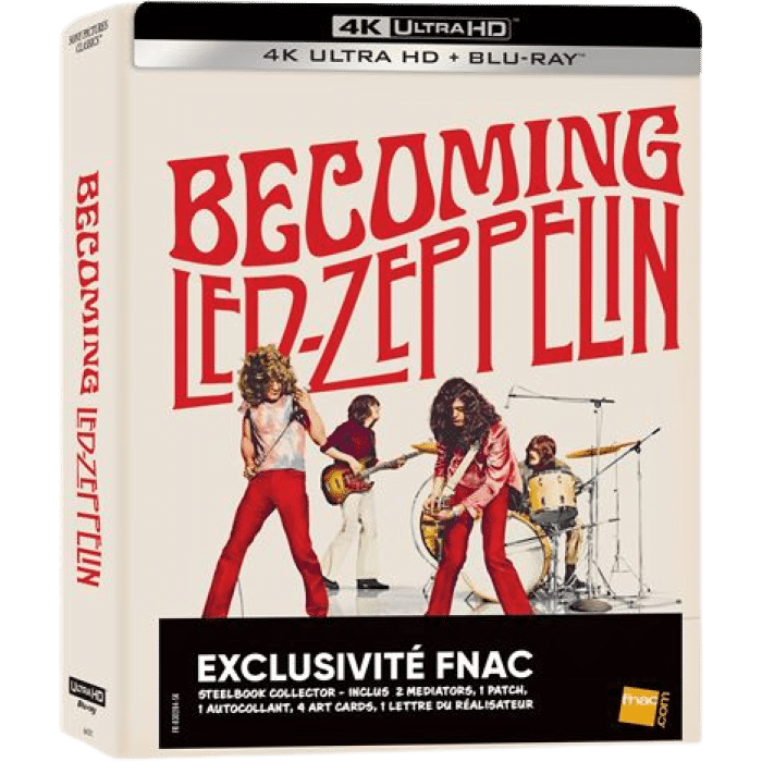becoming led zeppelin 4k steelbook collector visuel produit