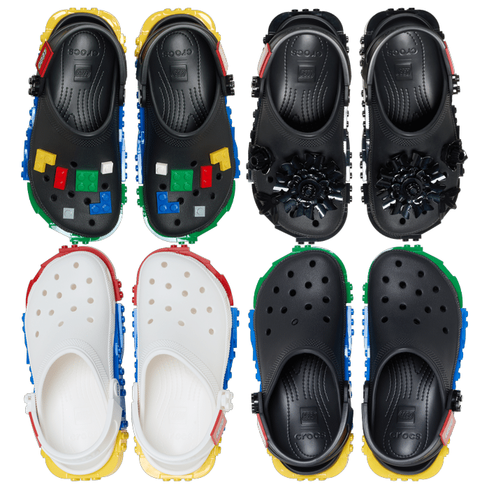 crocs x lego collection adultes et enfants visuel produit