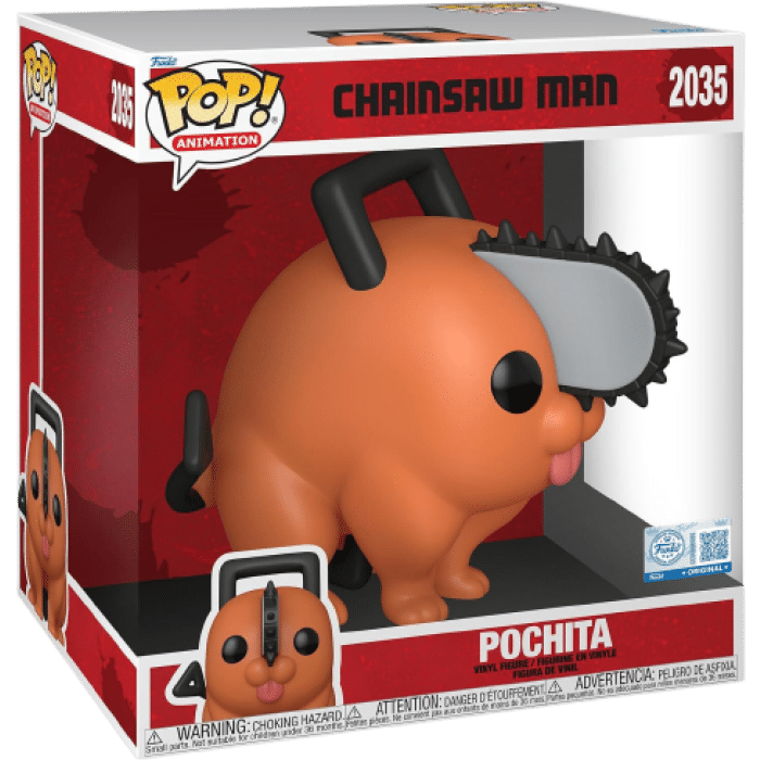 funko pop jumbo chainsaw man pochita 2035 visuel produit