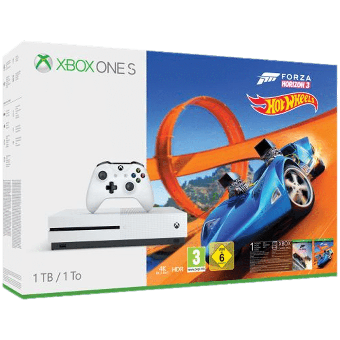 Xbox One S 1 To + Forza Horizon 3 + Hot Wheels DLC
