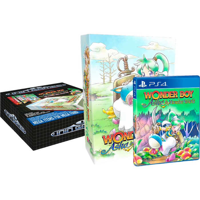 wonder boy asha mega collectors edition sur ps4 visuel produit