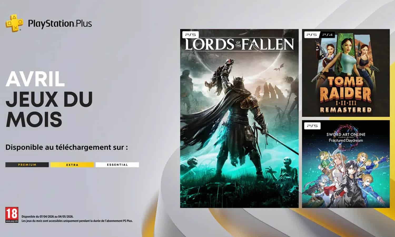 SLIDER Jeux gratuits PlayStation Plus Avril 2026