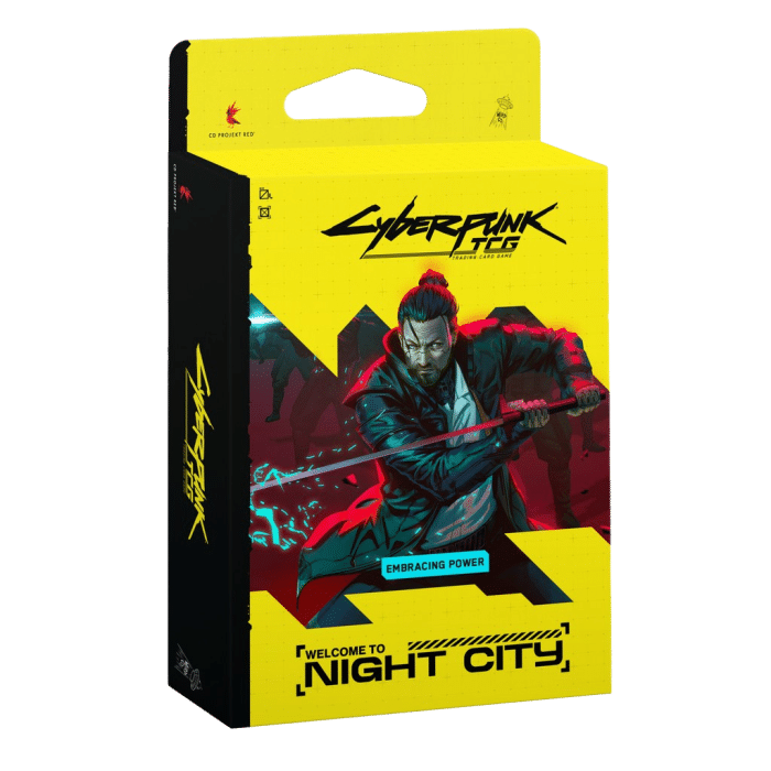 jcc cyberpunk welcome to night city starter embracing visuel produit