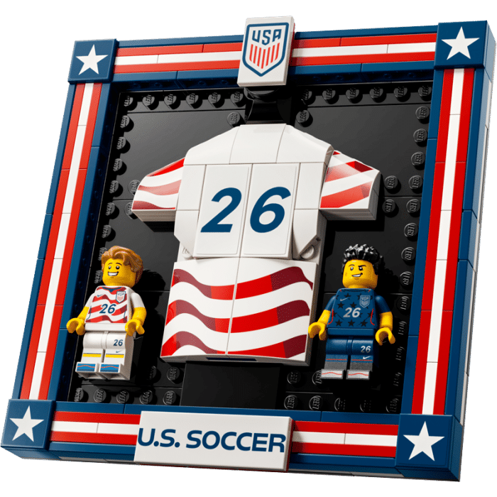 lego 43033 maillot usa football 2026 visuel produit