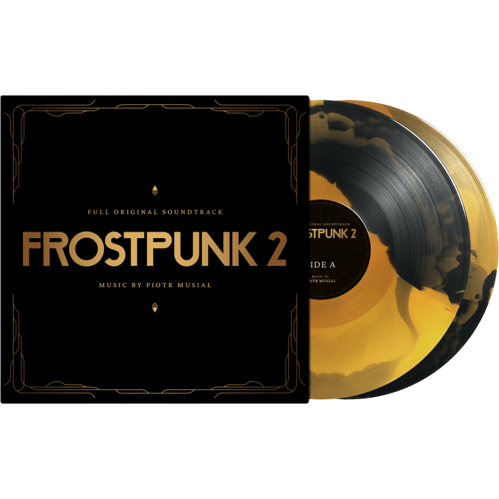 vinyles frostpunk 2 original soundtrack gold black visuel produit