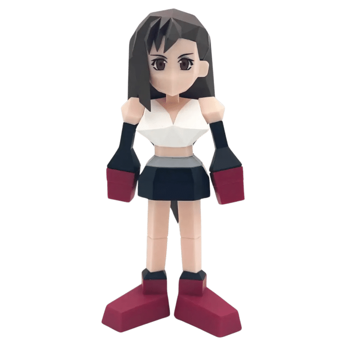 figurine tifa lockhart final fantasy vii polygon visuel produit