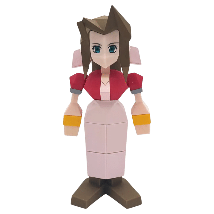 figurine aerith gainsborough final fantasy vii visuel produit
