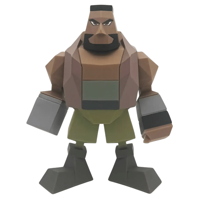 figurine barret wallace final fantasy vii polygon visuel produit