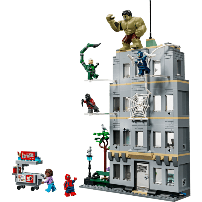 lego 76350 laffrontement legendaire spider man et hulk visuel produit