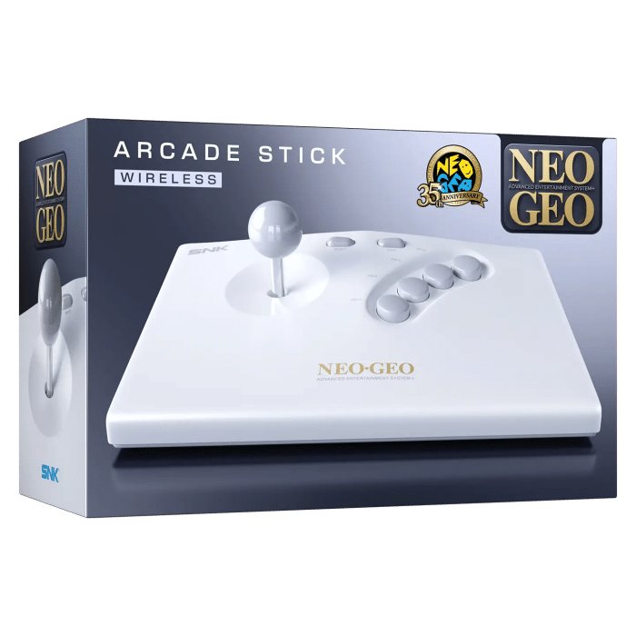 neo geo aes arcade stick blanc visuel produit