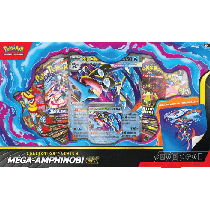 collection premium mega amphinobi ex pokemon jcc visuel produit