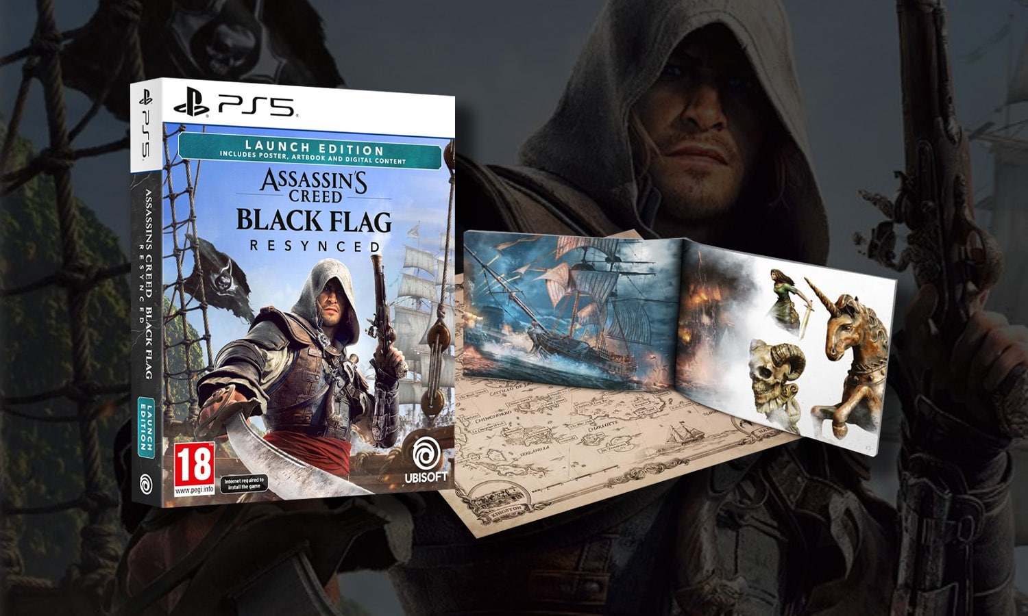assassins creed black flag launch edition sur ps5 visuel slider